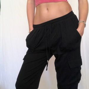 William B black jogger pants